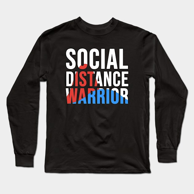 Social Distance Warrior Long Sleeve T-Shirt by Jordan Jitsu Apparel